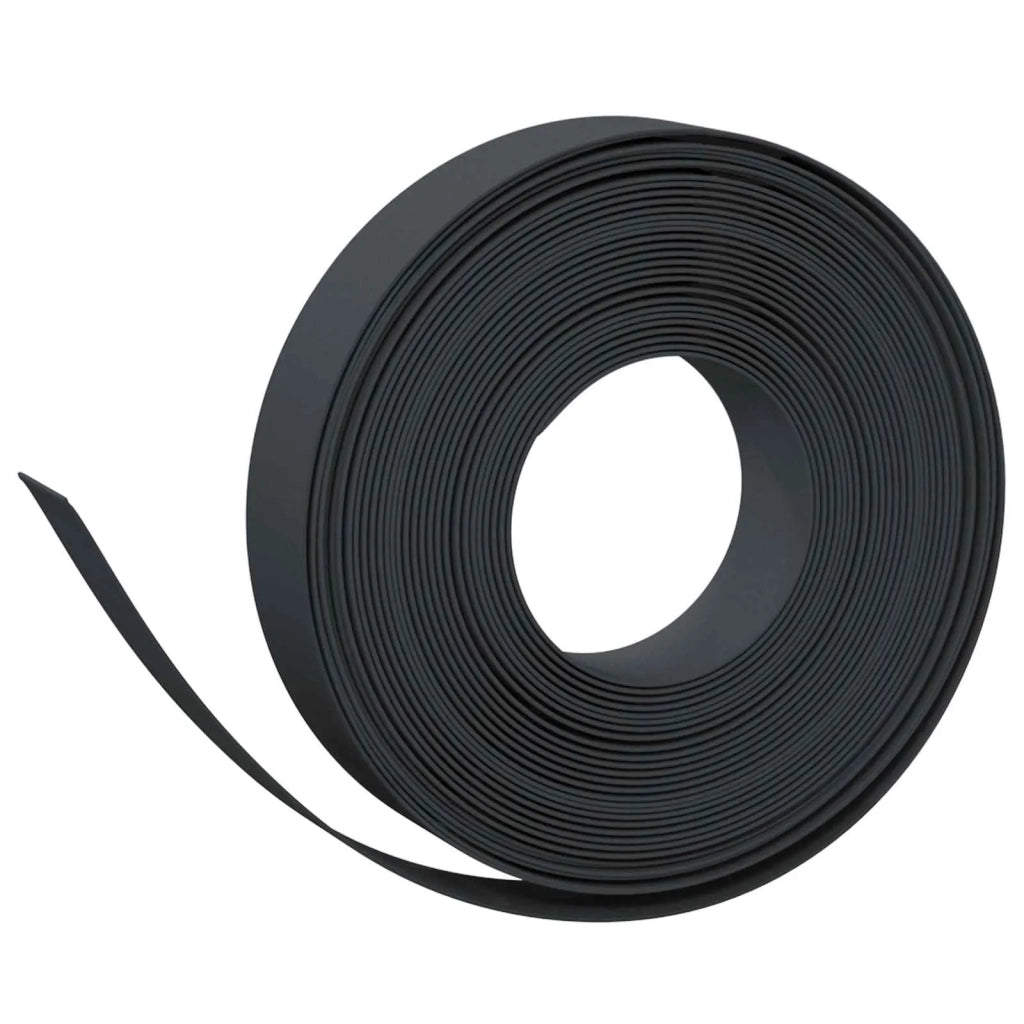 Bordatura per giardino 25 m 10 cm PE Nero 42036846