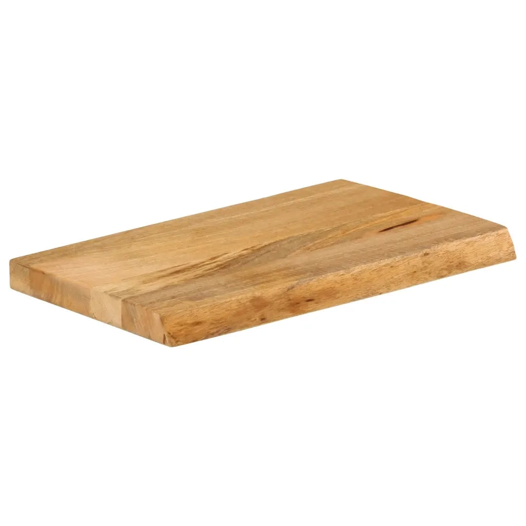 Piano Tavolo Bordi Vivi 60x30x2,5 cm in Legno Massello di Mango 370428