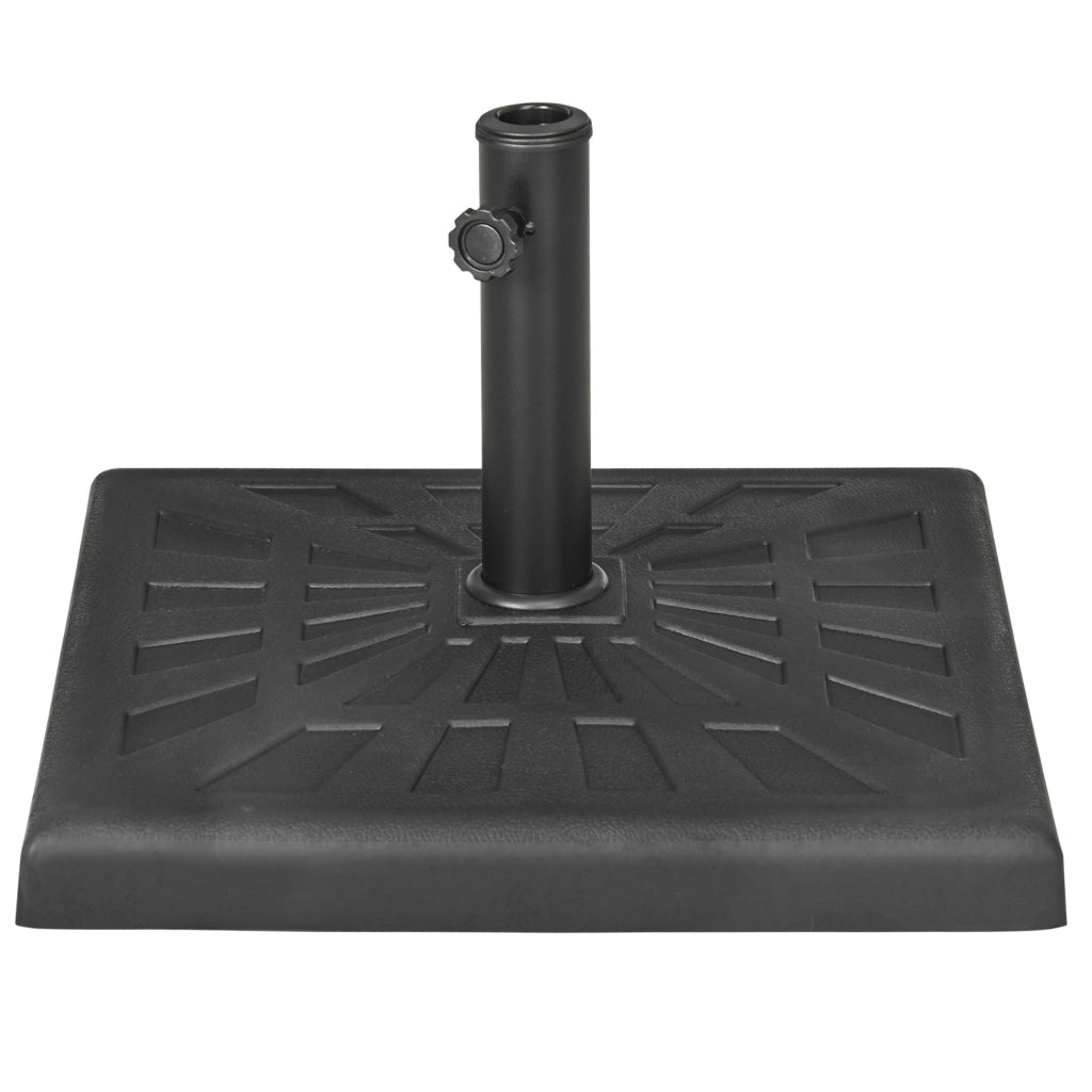 Base per Ombrellone da Giardino ¨C zephmum ¨C Nero 51x51x32 cm