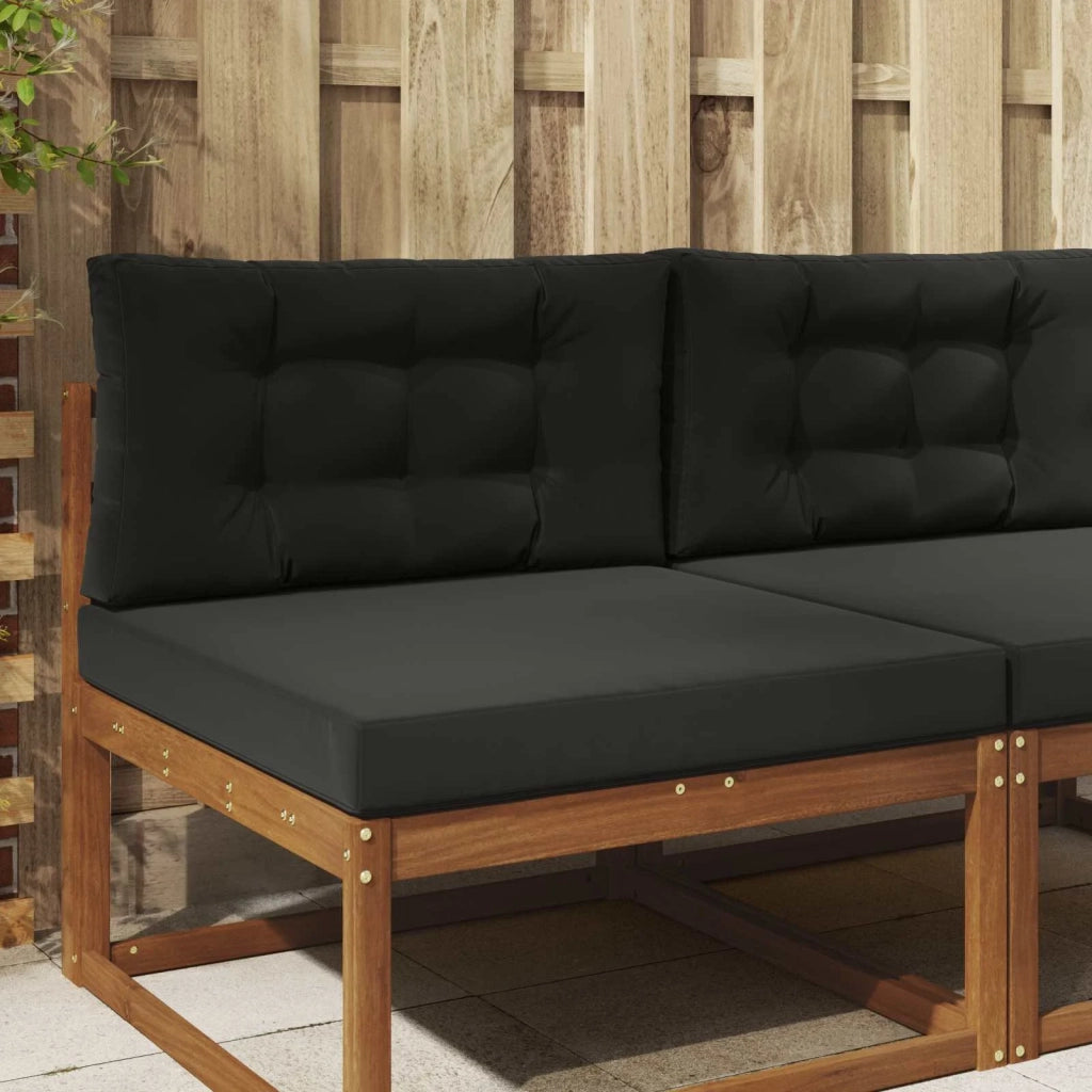 Cuscino per divano da esterno 2 pcs Nero Poliestere 900853