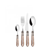 ALADDIN Ghiera Argento Anticato, Posate Set 24 Pz, Scatola