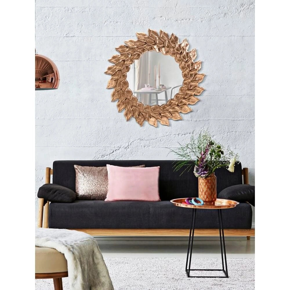 Specchio da Muro Glam Petalo Rame diam 73 cm - GLAM PETAL RAME
