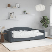 Divano Letto con Materasso-Sofa Letto-Daybed Grigio Scuro 100x200 cm in Velluto 335418