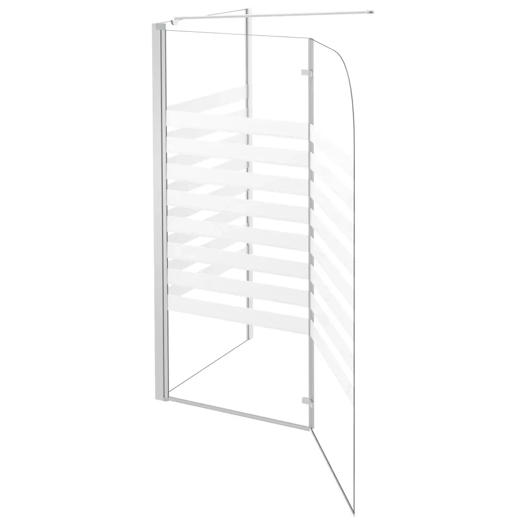Cabina da Bagno 120x68x130 cm in Vetro Temperato a Righe 146226