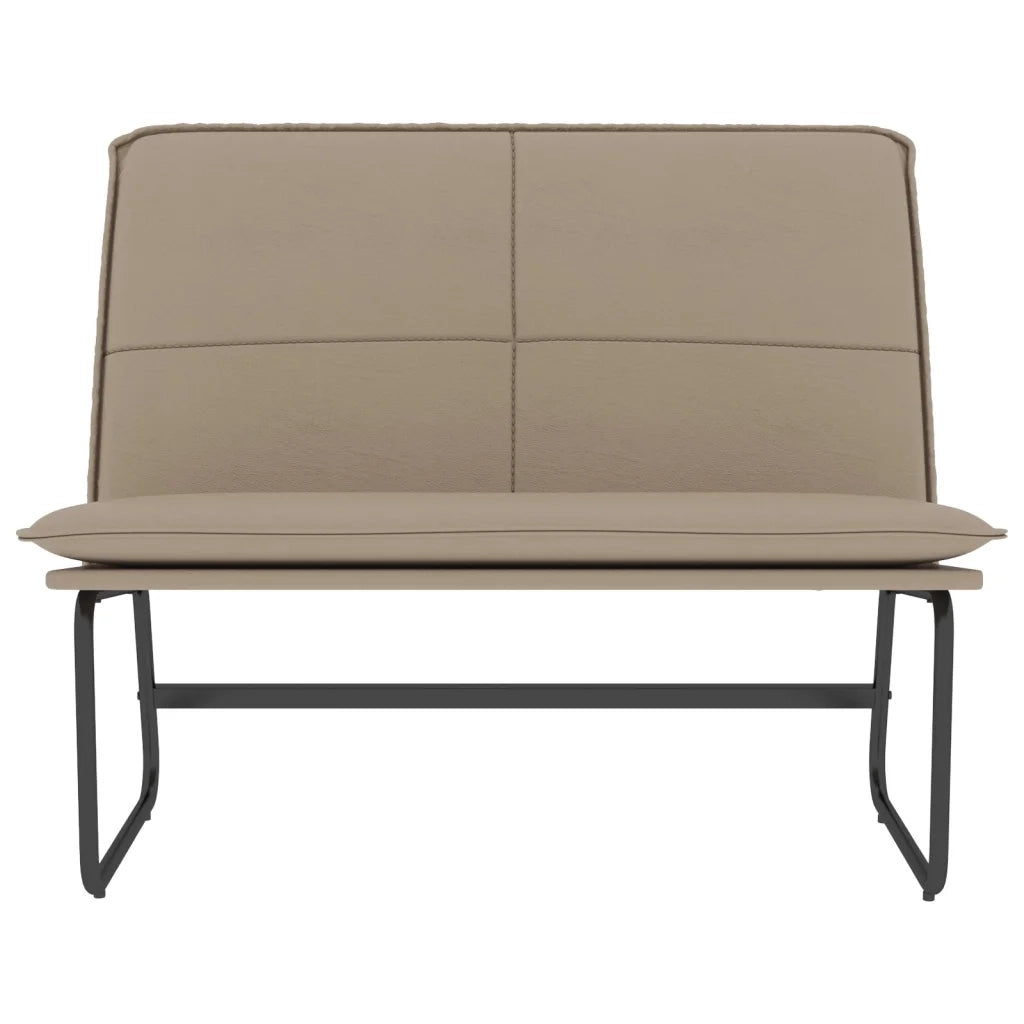 vidaXL Panca Cappuccino 100x75x76 cm in Similpelle