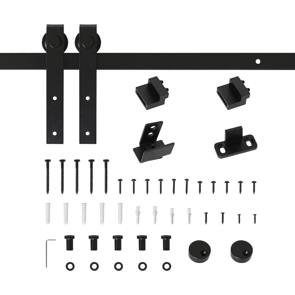Kit Completo per Porta Scorrevole ¨C Xylo ¨C 183 cm con Binario, Ruote e Guida a Pavimento