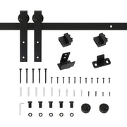 Kit Completo per Porta Scorrevole ¨C Xylo ¨C 183 cm con Binario, Ruote e Guida a Pavimento