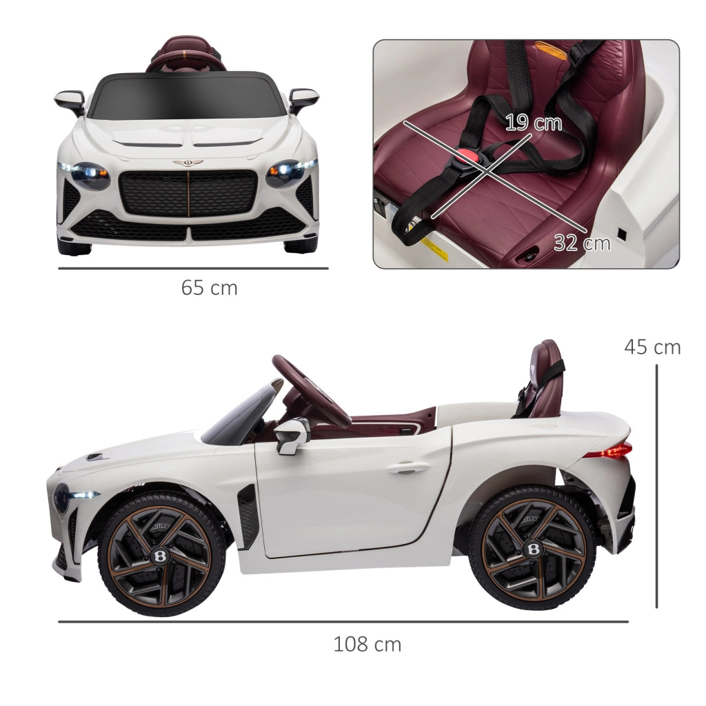 Auto elettrica per bambini ¨C Zephmum ¨C 12V bianco