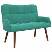 Divano | Divano da soggiorno | Sofa a Due Posti Turchese 115 x 61 x 87 cm Velluto