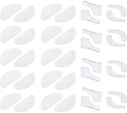 Pads di protezione per occhiali in silicone - adesivi - antiscivolo - forma a D - comodi - forma perfetta di adattamento