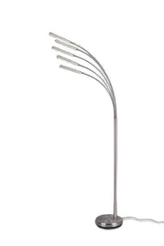 Lampada da terra ad arco LED REED argento 5 luci RL