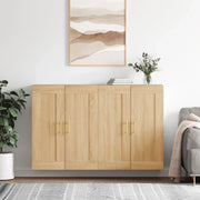 Armadietti a Parete 2 pz Rovere Sonoma in Legno Multistrato 3198004