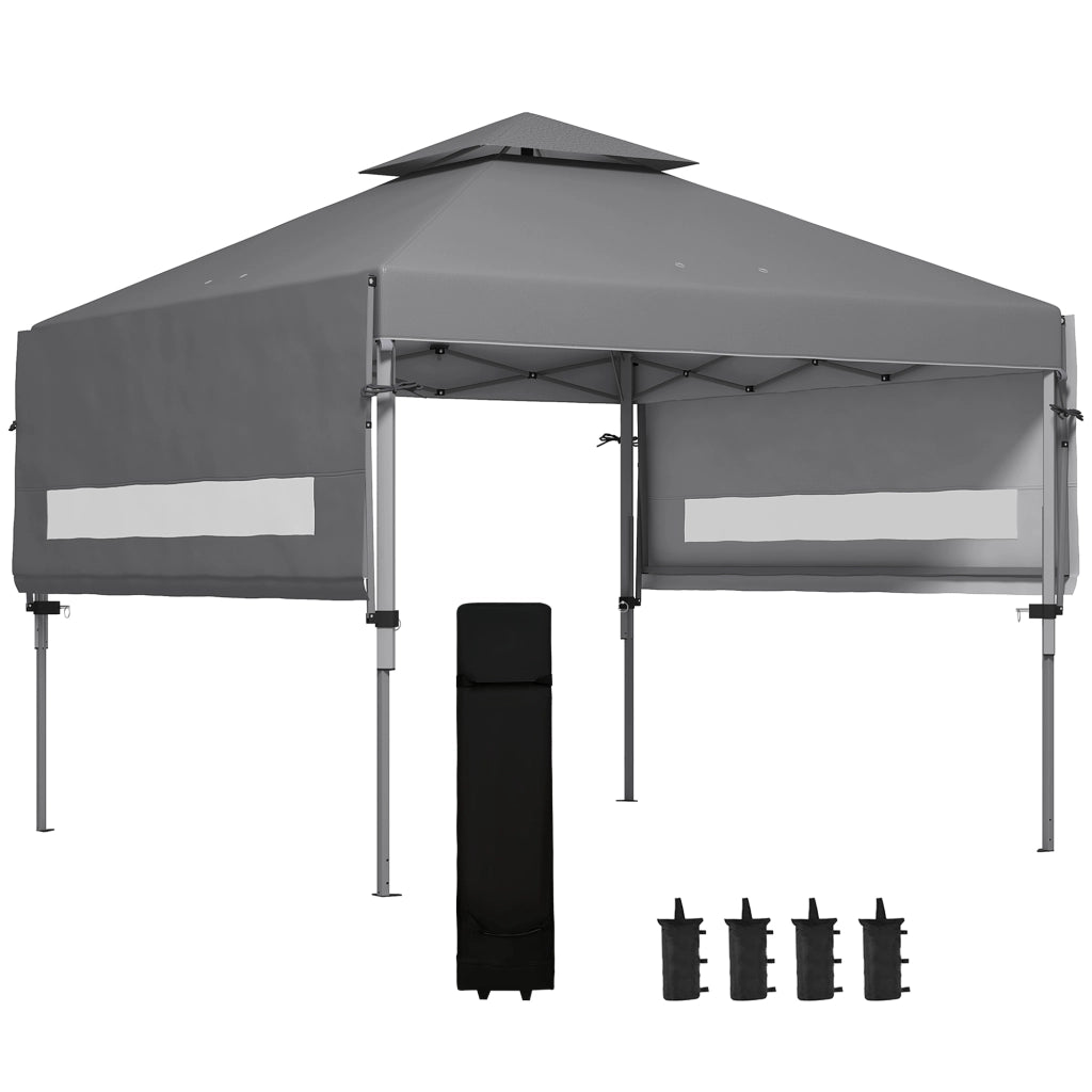 Tonnelle da giardino pieghevole ¨C Minimal ¨C Grigio 5x3 m
