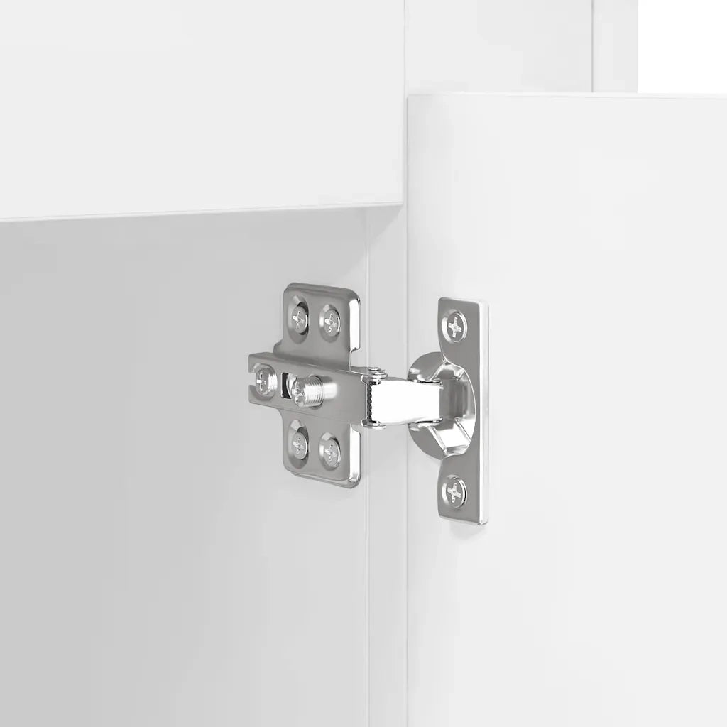 Credenze 3 pz | Madia | Buffet da pranzo | Armadio da pranzo Bianco in Legno Multistrato