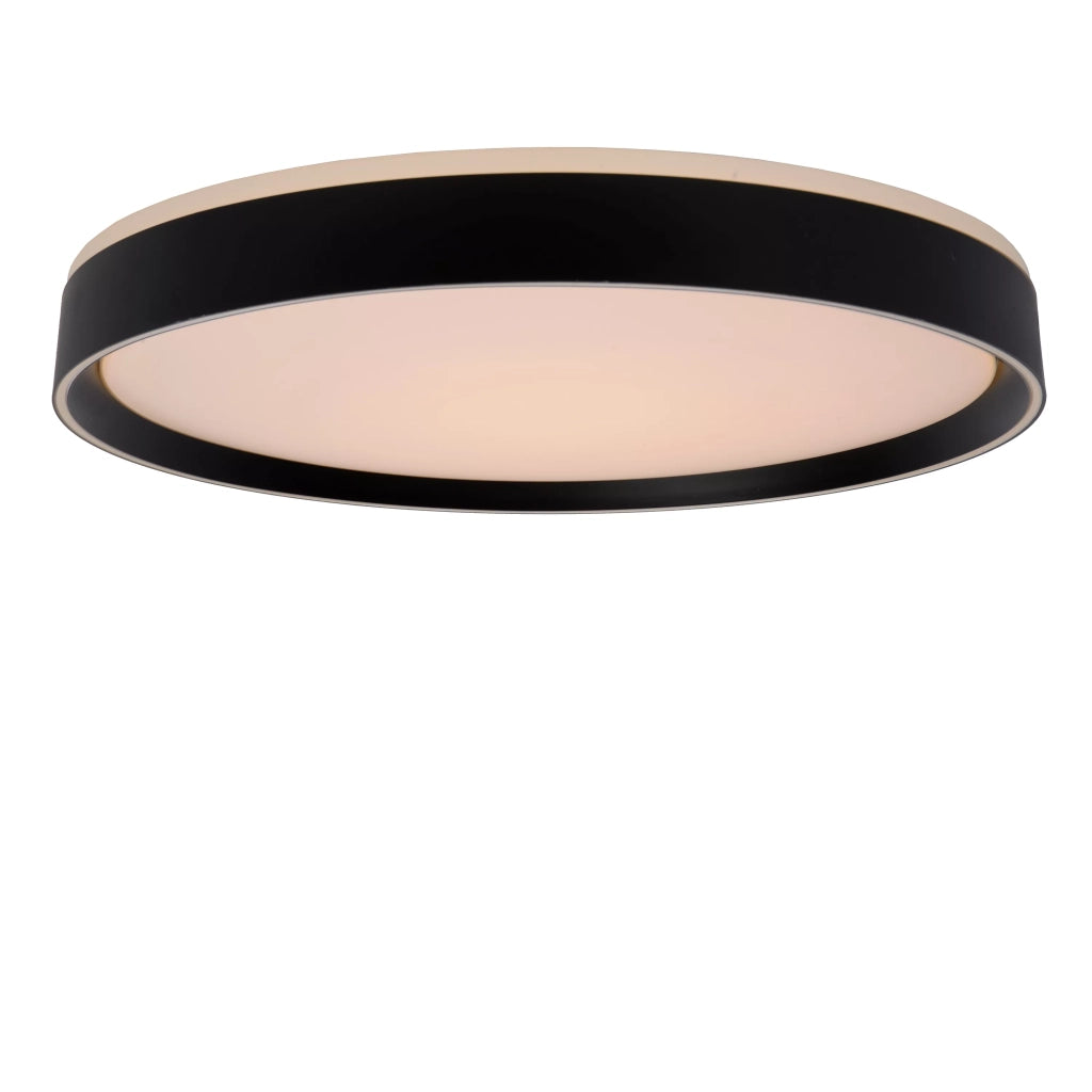 Plafoniera LED Lucide Nuria 50 cm 36W nera tonda dimmerabile