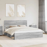 Struttura del letto Grigio Sonoma 180 x 200 cm Pino massello 3411388