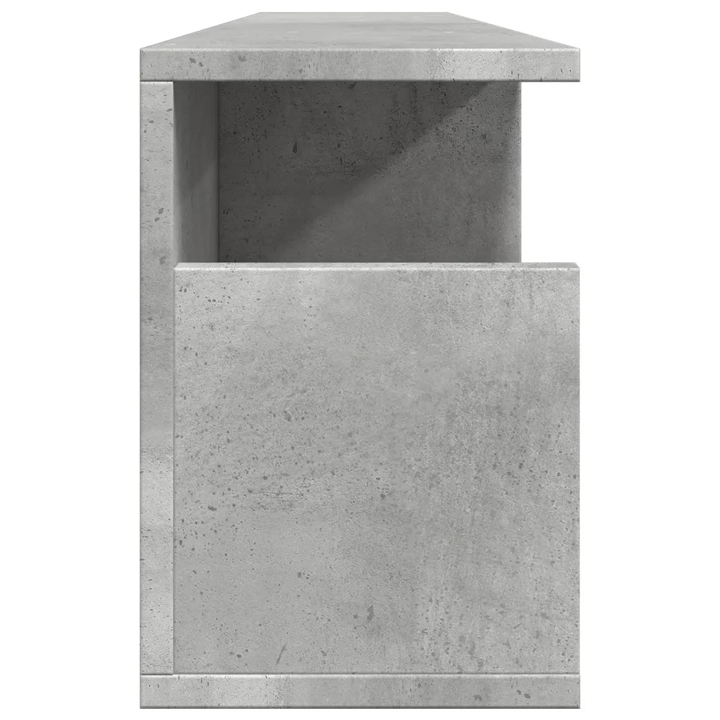 vidaXL Mobile a Parete 100x20x30cm Grigio Cemento in Legno Multistrato
