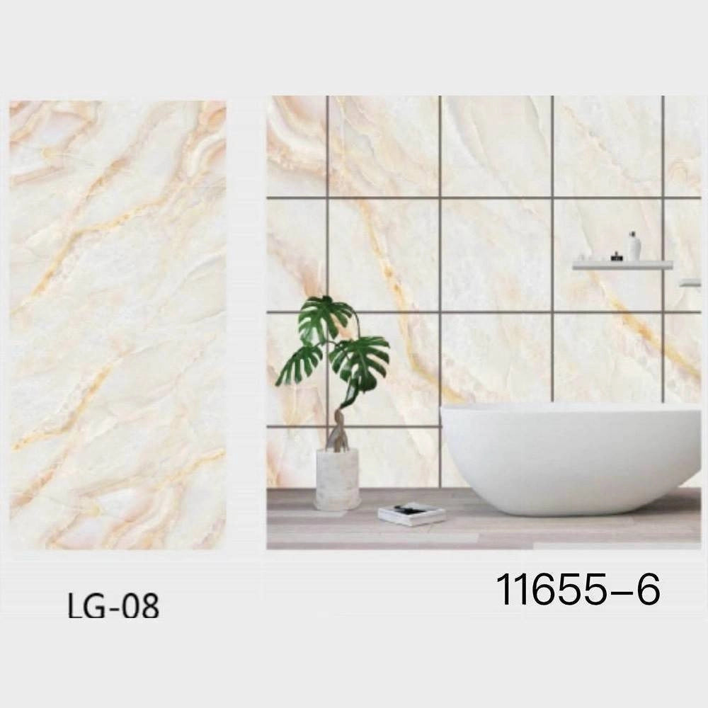 Trade Shop - Pannello Adesivo Effetto Marmo Perlato Rosato Pareti Paraschizzi 300x60cm Stanza -