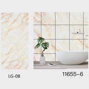 Trade Shop - Pannello Adesivo Effetto Marmo Perlato Rosato Pareti Paraschizzi 300x60cm Stanza -