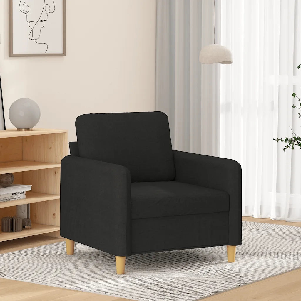 Divano Sedia-Poltrona Nera 60 cm in Tessuto 568978