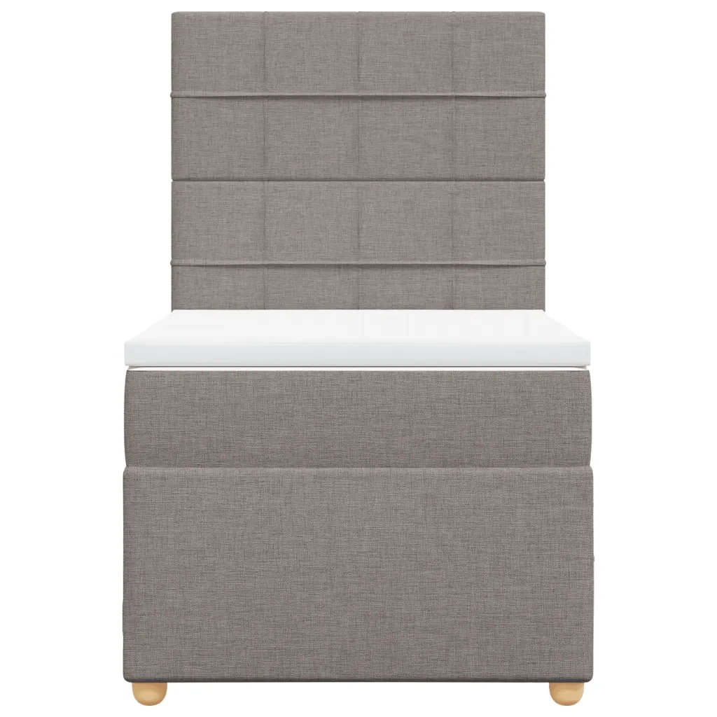 Giroletto a Molle con Materasso Tortora 90x200 cm inTessuto 3291167
