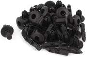 Pannelli di finitura in plastica nera 7mm, clip di fissaggio a chiodino, 25 pezzi