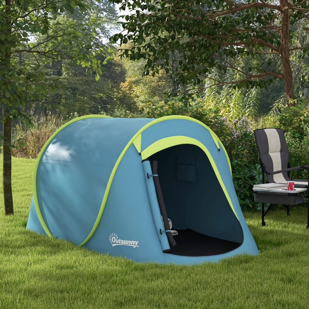 Tienda de Campa?a 2 Persone Impermeabile ¨C zephmum ¨C 245x148x105 cm Blu