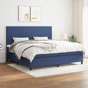 Giroletto a Molle con Materasso Blu 200x200 cm in Tessuto cod mxl 59029