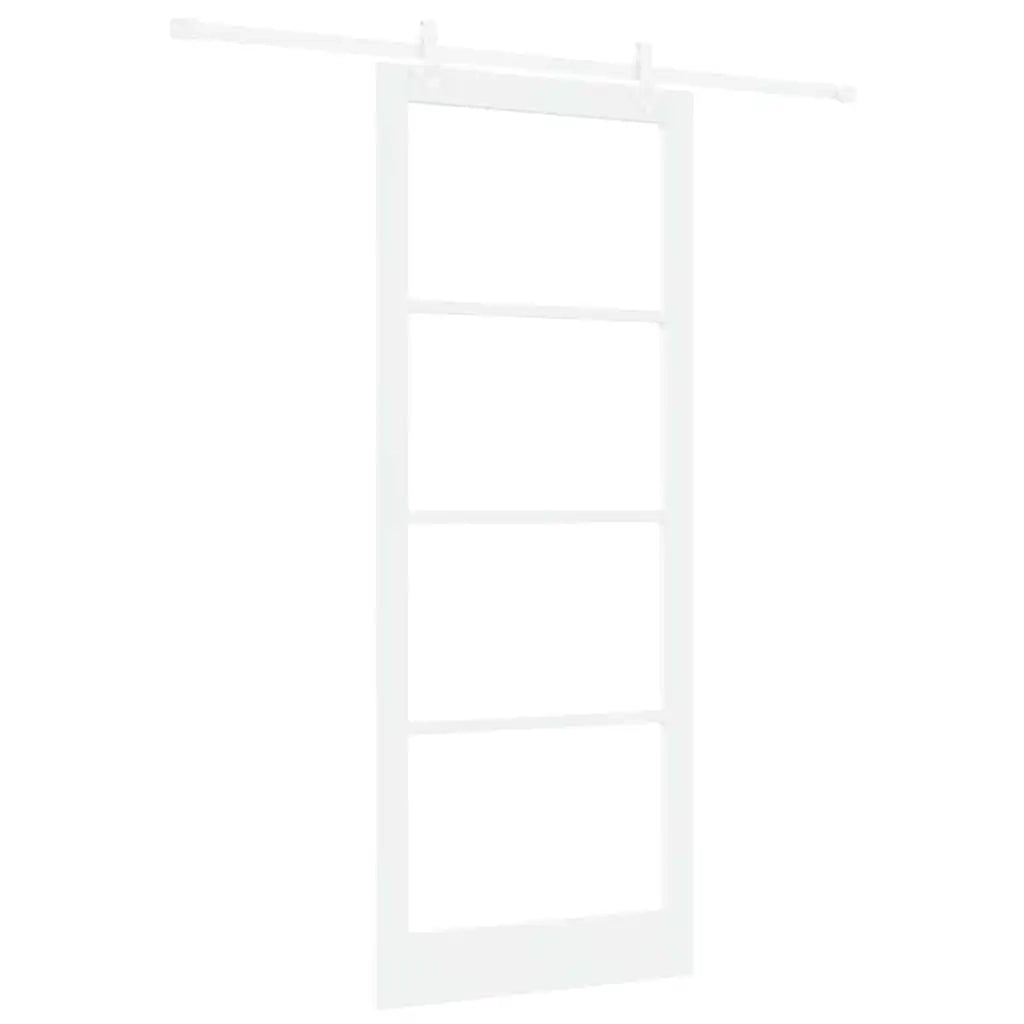 Porta Scorrevole Bianco 93 x 232 cm Acciaio e legno 3332264