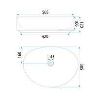 Lavabo Da Appoggio Rea Joana 50