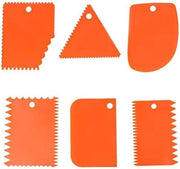 Set di 6 Scrapeplastici con Manubrio per Sculture in Cera, Ceramica e Oggetti di Cottura