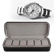 Organizzatore per orologi 6 slot - Pelle PU - Leggero - Compacto - Impermeabile - Design elegante - Per la decorazione domestica