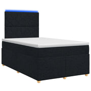 Letto box spring con materasso Nero 120 x 200 cm Tessuto 3455331