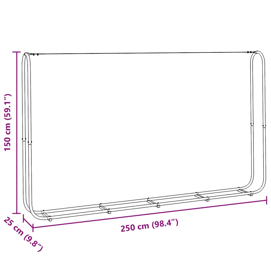 Rastrelliera per Legna 250x25x150 cm in Acciaio Zincato CFW1324334