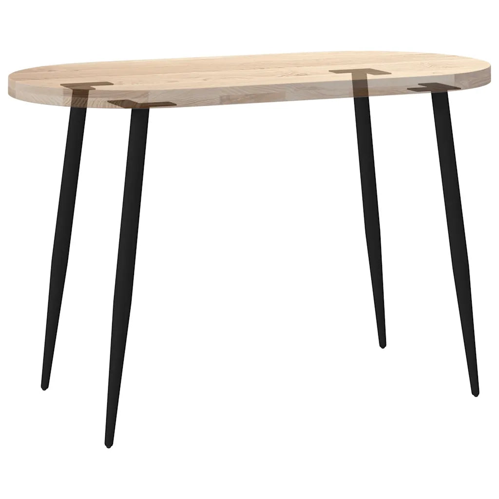 Gambe per Tavolo Consolle Forma Conica 4 pz Nere 72-73 cm Acciaio