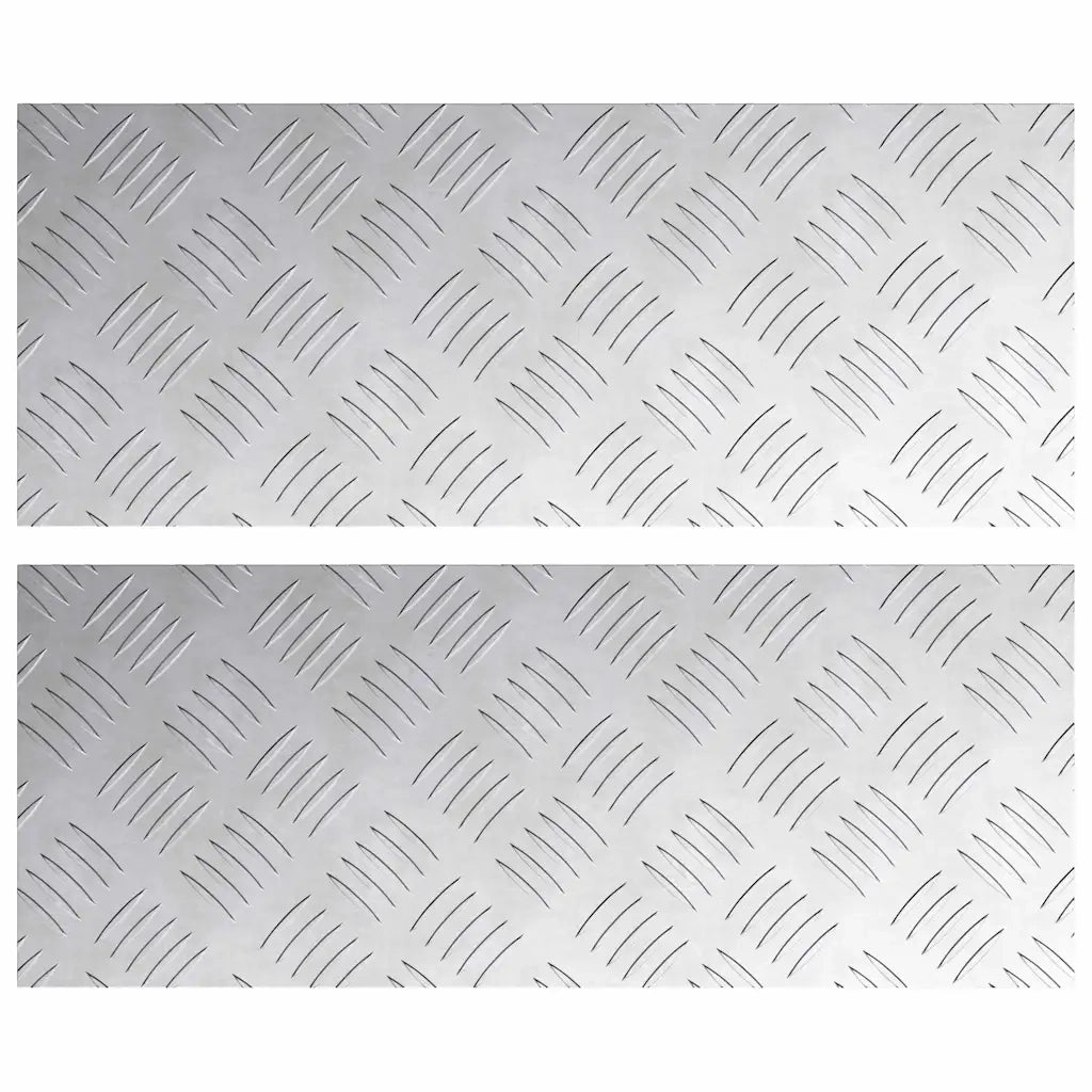 Gradini per Scale 2 pcs Argento 50 x 20 cm Alluminio 4104249