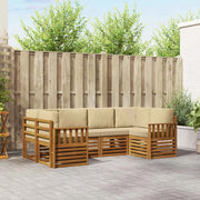 Set di divani da esterno 6 pz Naturale 3375363