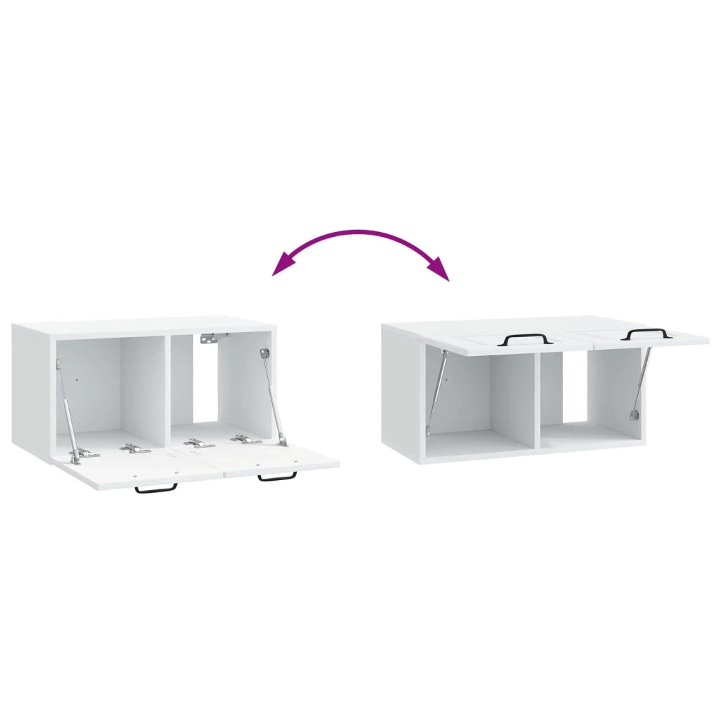 Mobile Porta TV da Muro Bianco 59,5 x 31 x 30 cm 899385