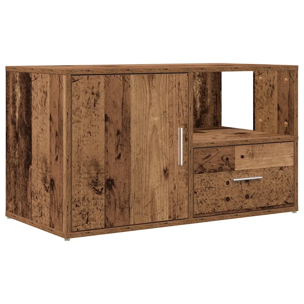 Mobile Angolare Legno Antico 200x40x45 cm in Truciolato 3307835
