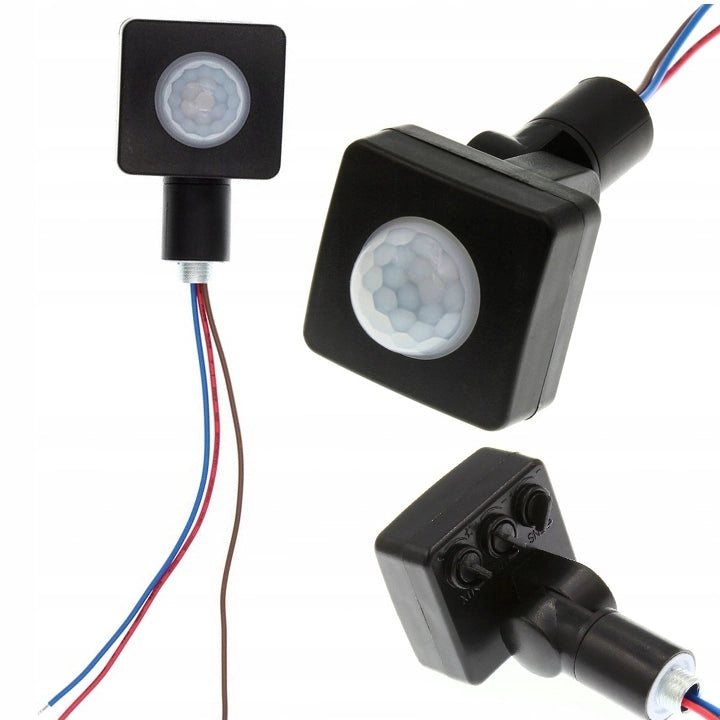 Sensore di Movimento PIR 230V – Rilevamento 6m, 120°/360° | Regolazione Sensore e Tempo
