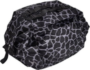 Borsa da Spesa Oxford Tela Reciclabile Pieghevole Borsa a Spalla Stile Alto Capacità Higienica Impermeabile Tote (9 * 9 * 7cm - Tigre Nero)