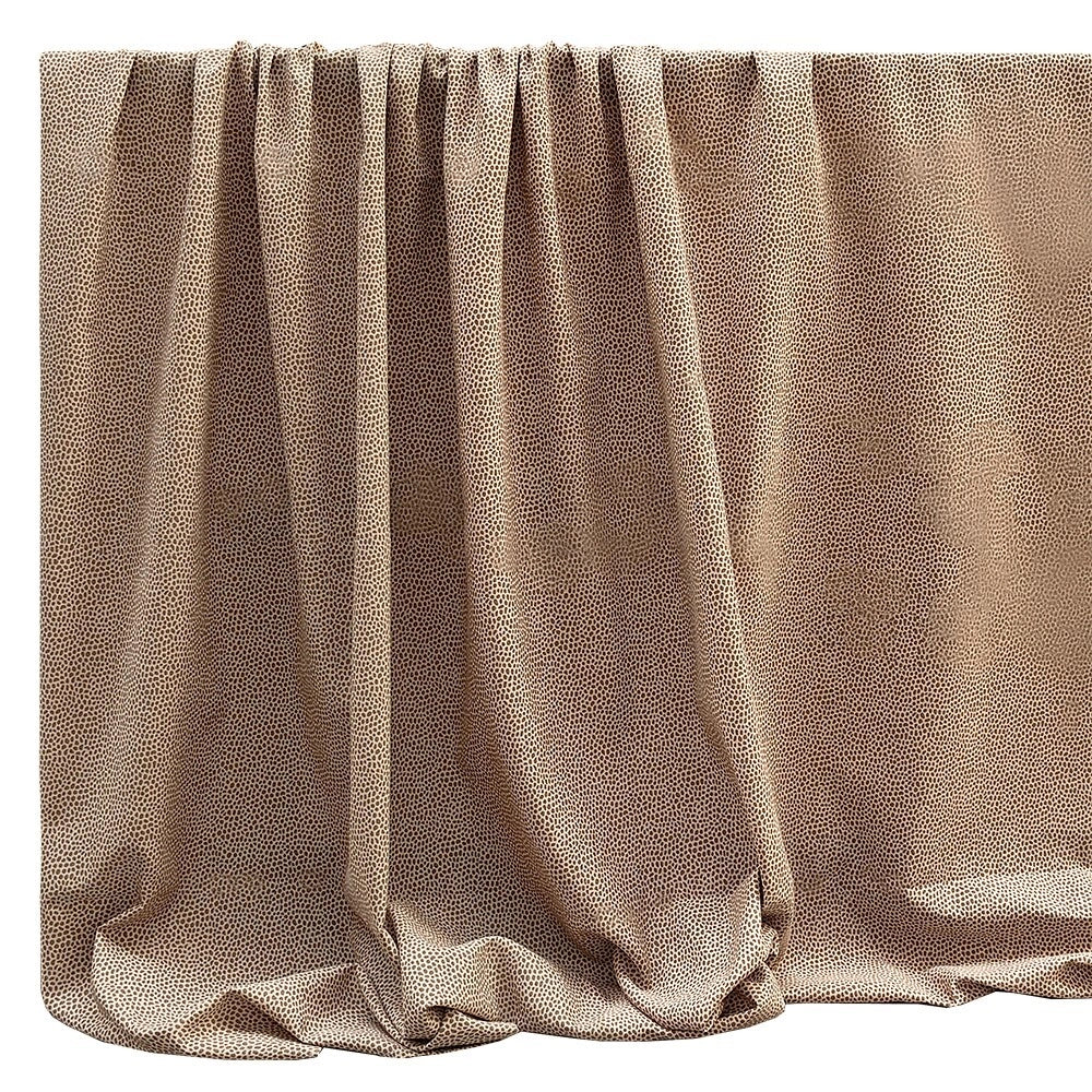 Tessuto Stoffa Cotone Loneta Maculato Cucito Rivestire Fodera Divani Sedie Cuscini 2,8x15 Mt Marrone