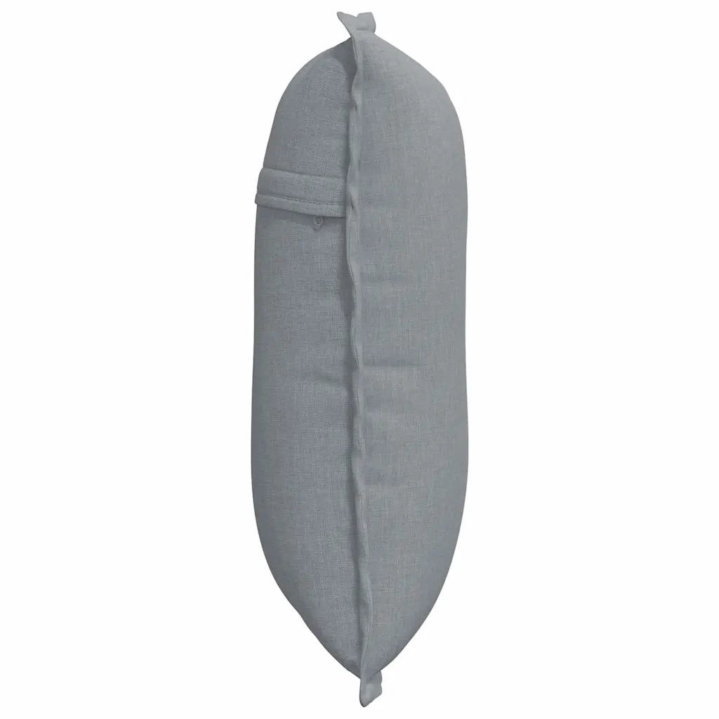 Cuscino per Schiena Grigio chiaro 50 x 19 x 45 cm Tessuto 42014615