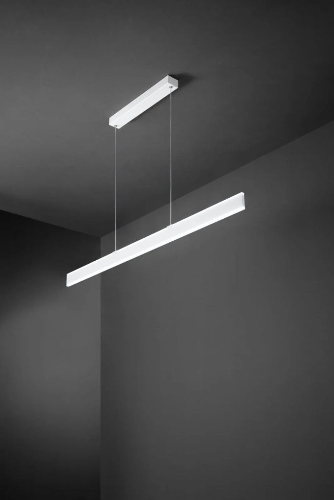 Sospensione in alluminio verniciato bianco Kante biemissione LED 48W CCT 3000K 4000K 6000K CRI?80 220-240V 50/60Hz 3648Lm