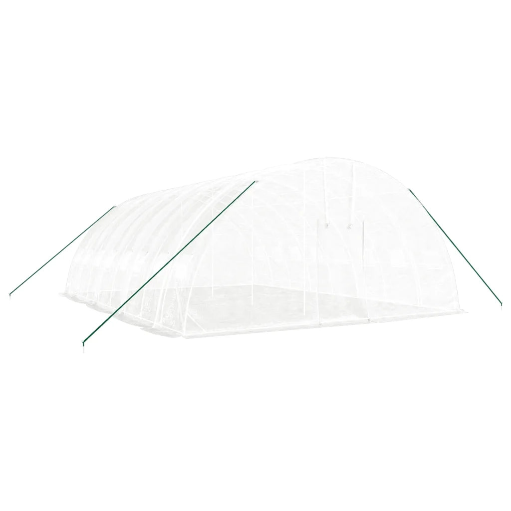 Serra con Telaio in Acciaio Bianco 48 mÂ² 8x6x2,85 m