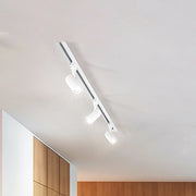 Faretto Binario Moderno Binario Alluminio Bianco Gu10