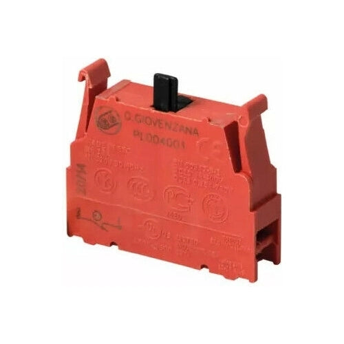 ELEMENTO DI CONTATTO RELE' NC PL004001 GIOVENZANA PER PULSANTE EMERGENZA ROSSO