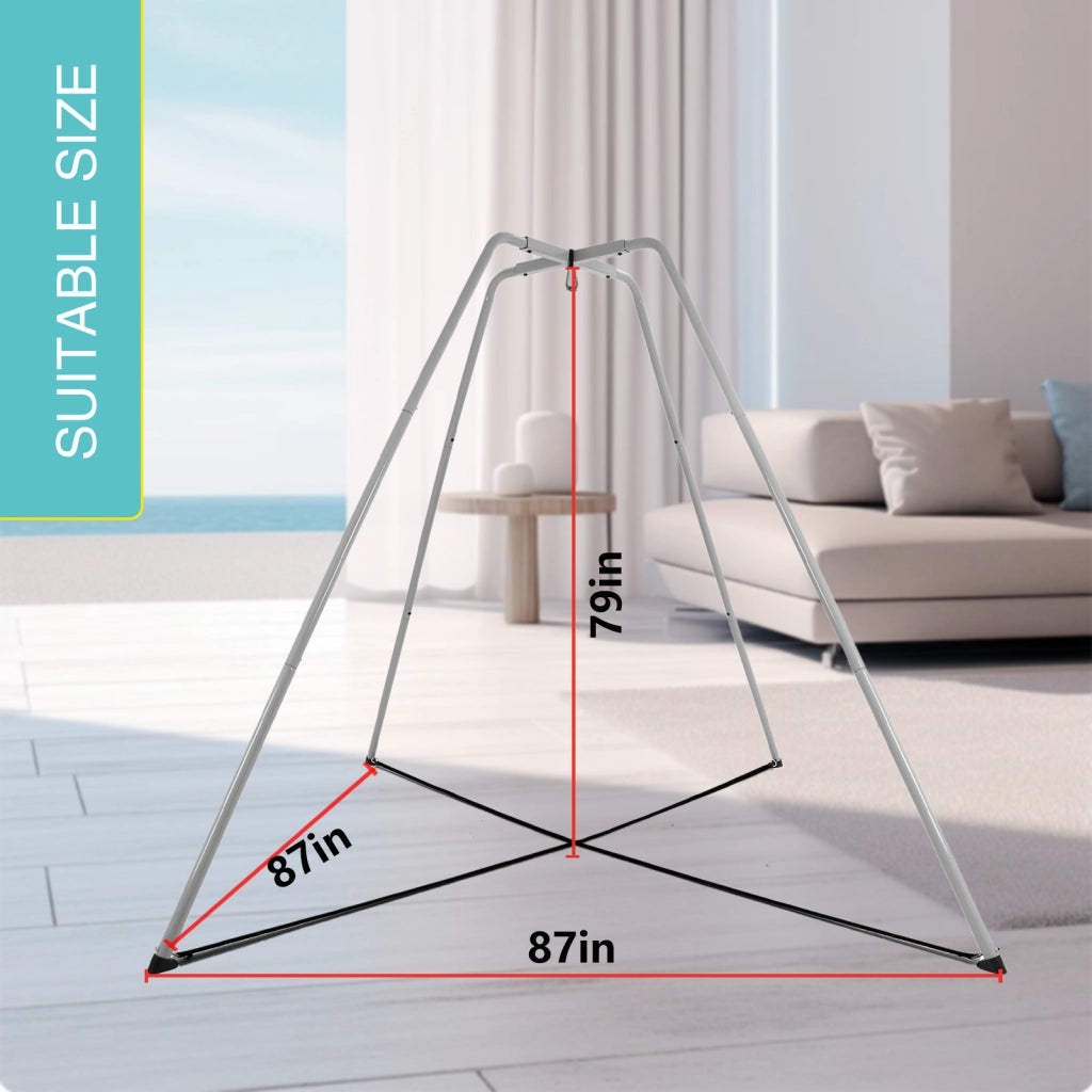 STRUTTURA PER ALTALENA A-RAMO 220x220x200 cm Acciaio Grigio