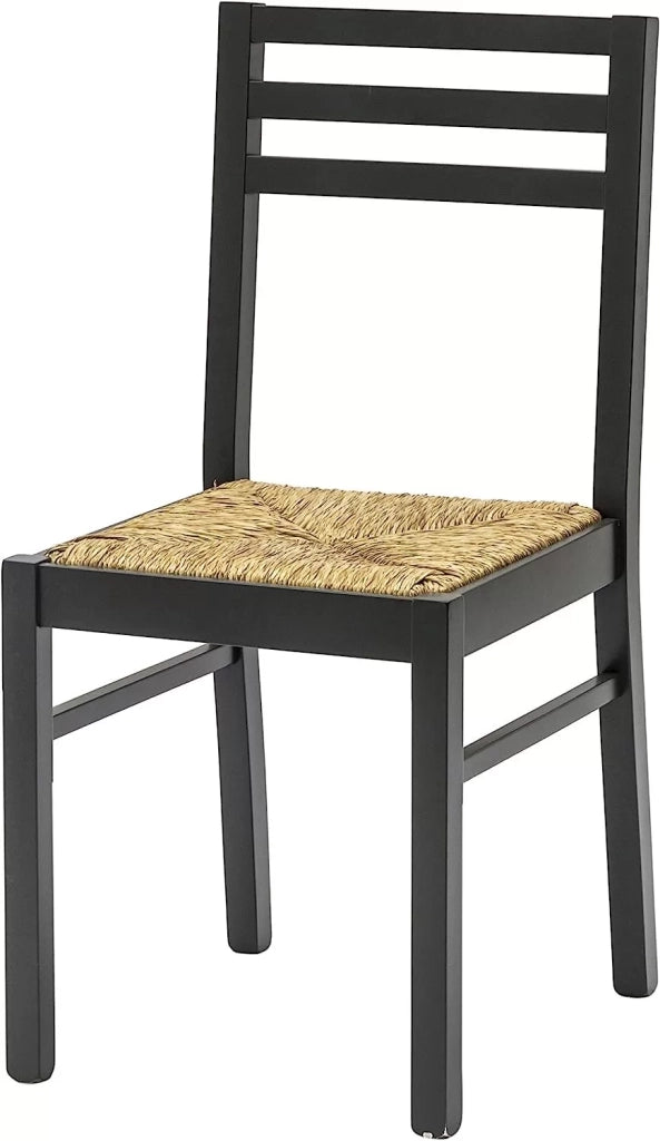 Set 2 sedie legno shabby nero seduta legno l.43 h.87 p.48 - Mobili 2G