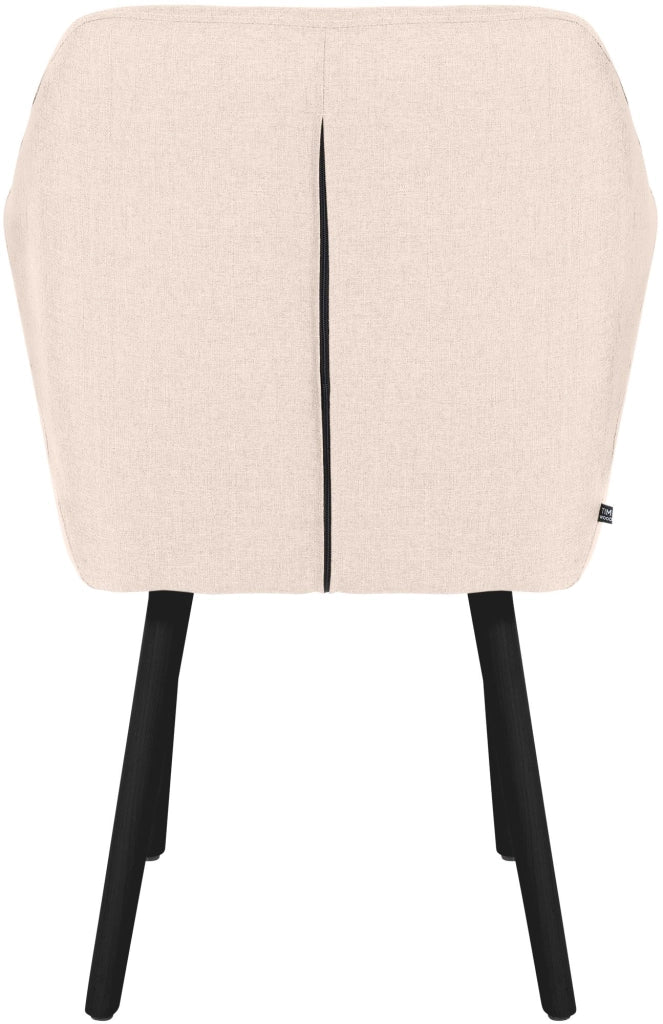 Sedia visitatore Utrecht in tessuto Beige,nero